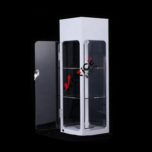 Phong cách hiện đại Acrylic kính đứng hiển thị với khóa & LED ánh sáng truy cập hàng đầu 3 lớp perspex Kính mát hiển thị giá - Product Image 3