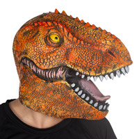 Masque de dinosaure réaliste en latex, tête de Tyrannosaure effrayante, accessoire de déguisement pour Halloween, Noël, fête à thème animalier, cosplay et jeu pour enfants