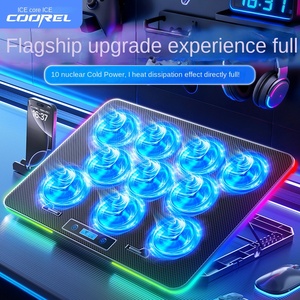 Radiateur pour ordinateur portable Core Ice Zun Cross-border RGB Electric Competition Series A25 ABS à refroidissement par air avec base de refroidissement gaming et éclairage - Product Image 5