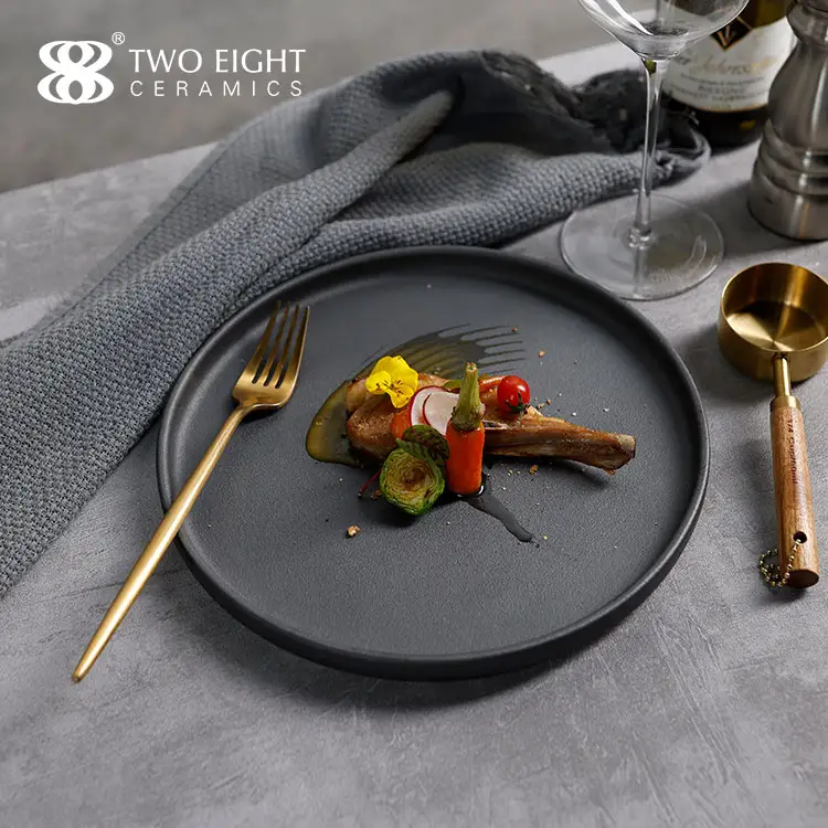 Set da pranzo in porcellana Color smalto rustico Set da tavola per ristorante all'ingrosso Set da tavola piatti in ceramica cina personalizzati