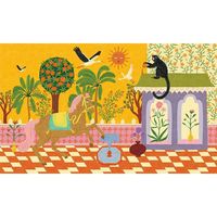 Papier peint de style nordique exotique, papier peint pour salon de jardin, fresques murales personnalisées sans couture pour chambre à coucher, tissu mural d'accentuation de luxe