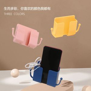 Popular Wall-mounted Punch-free Organizer Remote <b>Control</b> Case Mobile <b>Phone</b> Plug Charging Holder Rack Home Multifunction Stand - Product Image 3