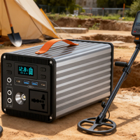 Station d'alimentation portable d'extérieur 200W 300W 400W 500W, grande capacité, charge rapide, générateur solaire MPPT pour camping et situations d'urgence