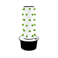 Système de culture hydroponique verticale avec éclairage LED pour la culture de fourrage, irrigation aquaponique, construction en PVC de qualité alimentaire écologique