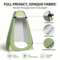 Tente de Douche Pop-Up pour l'Intimité, Cabine de Change Extérieure, Abri Portable pour Toilettes de Camping, Installation Instantanée, Opaque et Imperméable