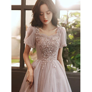 <span class=keywords><strong>Petite</strong></span> <span class=keywords><strong>robe</strong></span> de soirée pour femme, élégante, pour <span class=keywords><strong>demoiselle</strong></span> <span class=keywords><strong>d</strong></span>'<span class=keywords><strong>honneur</strong></span>, mondaine, anniversaire, animatrice, style quotidien, réunion annuelle - Product Image 6