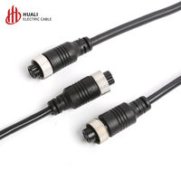 Connecteur d'aviation circulaire, prise d'aviation GX12 4 broches pour câbles