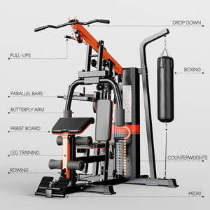 Máquina <span class=keywords><strong>de</strong></span> Gimnasio Multifuncional Integrada para Tres Personas, Equipo <span class=keywords><strong>de</strong></span> Entrenamiento Combinado <span class=keywords><strong>de</strong></span> Fuerza para Todo el Cuerpo - Product Image 5