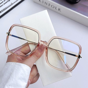 Les grandes lunettes à monture noire rouge pour femmes peuvent être assorties à un certain nombre de degrés pour montrer <span class=keywords><strong>le</strong></span> visage <span class=keywords><strong>petit</strong></span> maquillage dieu anti-bleu moi - Product Image 4
