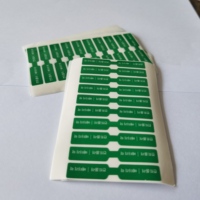 Étiquettes autocollantes transparentes pour câbles électriques, pièces, accessoires personnalisables, couleur fluorescente