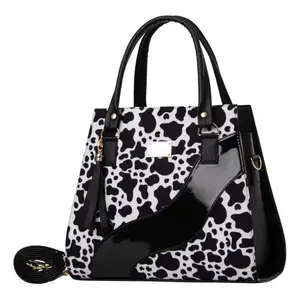 Bolso de Mano para Mujer Fana Marian, Cuero Patentado con Estampado Animal, Estilo Lujoso, Asas Superiores, Uso Diario - Product Image 3