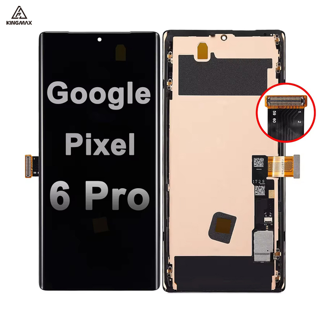 6.8 Inch Super AMOLED Screen for Google Pixel 6 Pro Original Display Replacement Parts for GLUOG G8VOU OLED Screen With Frame