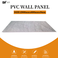 Panneaux muraux en PVC à motif marbré, vente en gros OEM, panneaux décoratifs modernes ignifuges pour usage commercial et résidentiel