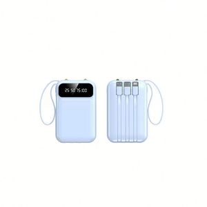 <b>Mini</b> Custom Logo Colorful Powerbank Lanyard Flashlight Portable Battery Charger Travel Power Bank 20000mah Comes with 4 <b>Cables</b> - Product Image 1