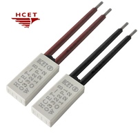Interruptor de Termostato HCET-B 250V 10A 100C PTC Bimetálico Protector de Sobrecarga para Electrodomésticos 100C con Interruptor Térmico T