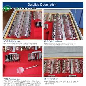Juego de Lentes de Prueba para Optometría FELIX OPTICAL JS-266 2025, con Vidrio Óptico, Certificado CE y EPA para Instrumentos Ópticos - Product Image 2
