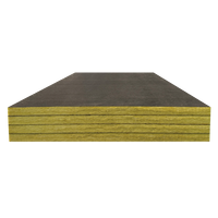 Panneau isolant en laine de verre pour système CVC, avec feuille d'aluminium, densité 32 kg/m³, épaisseur 75 mm, pour conduits CVC