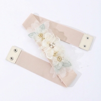 Ceinture florale personnalisée pour femme, ornée de strass et de fleurs scintillantes, ceinture élastique large pour robe, nouvelle collection, vente chaude