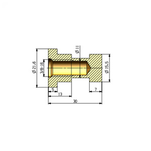 Adaptador de soporte para micrófono, conector de montaje resistente de metal de 3/8-16 a 1/4 pulgadas para uso con micrófono - Product Image 1