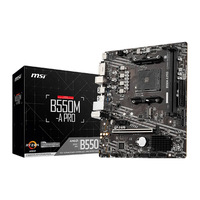 La carte mère de bureau B550M-A PRO prend en charge les processeurs Ryzen 5600, 5600X et 5500X3D (socket AM4).