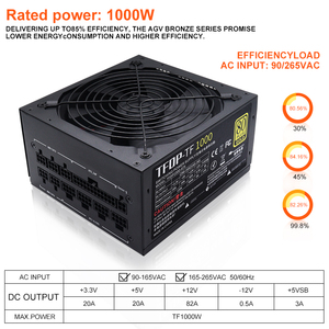 Usine directe 80 Plus 1000w Fontes ordinateur PSU ATX alimentation PC alimentation de jeu - Product Image 3
