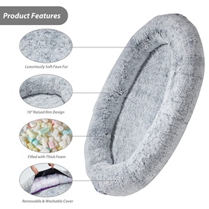 Cuccia umana per cani per persone adulti, calmante misura umana letto gigante per cani si adatta alle famiglie di animali domestici impermeabile e lavabile antiscivolo - Product Image 2