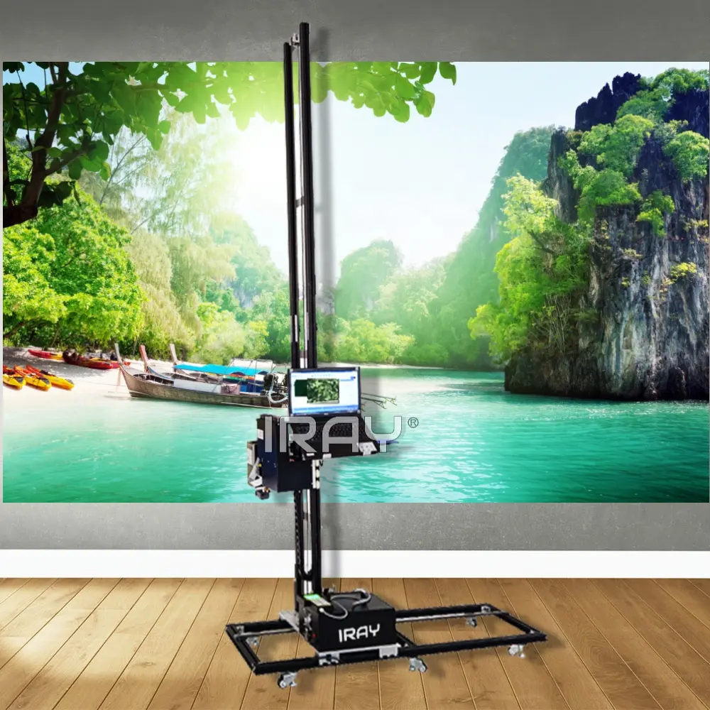 เครื่องพิมพ์ภาพพื้นหลังติดผนังเครื่องพิมพ์ยูวีโฆษณาจิตรกรรมฝาผนัง Sales5d โดยตรง