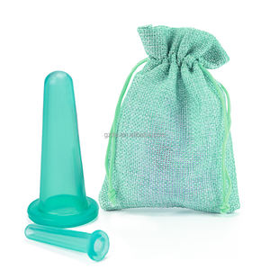 Copos de massagem de sucção de silicone para terapia sem BPA, conjunto portátil de copos de silicone para massagem facial e corporal de grau médico - Product Image 3