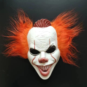 Máscara de Payaso con Peluca de Pelo Amarillo, Máscara 'El Regreso del Payaso 2', Accesorios para Fiestas de Disfraces para Eventos de Terror - Product Image 2