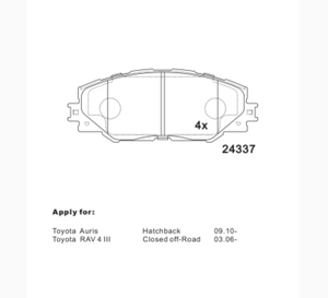 Factory Supply Ceramic <strong>Brake</strong> <strong>Pads</strong> for <strong>Japanese</strong> Cars Toyota Corolla RAV4 D1211 0446502230 044650R020 Competitive Price - Product Image 6