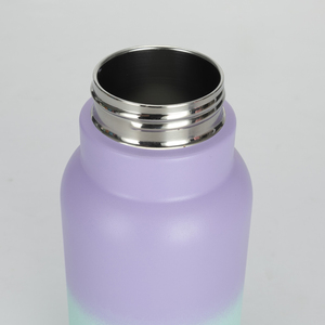 Nouvelle gourde portable en acier inoxydable avec anse, couleur dégradée, isolée, sans BPA, pour l'extérieur, avec paille en silicone - Product Image 4