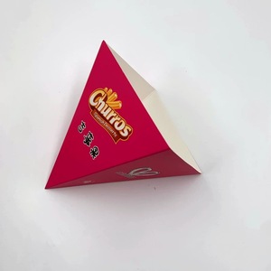 Cônes en papier pour beignets personnalisés porte-crêpe boîte d'emballage en papier cône kraft résistant à l'huile porte-boîte à crêpe chaude boîte d'emballage pour <span class=keywords><strong>crêperie</strong></span> - Product Image 2