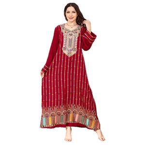 Nieuwe elegante avondjurk uit het Midden-Oosten voor dames, maat S-XXL, met pailletten versierd, polyester, voor feesten, rechtstreeks van de fabriek in Dubai, voor moslima's. - Product Image 3