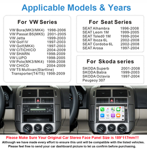 Autoradio Android 13.0 per VW, 2GB RAM 64GB ROM, Plug & Play, Doppio Din, Touch Screen, GPS, Apple CarPlay Wireless, Android <span class=keywords><strong>Auto</strong></span> - Product Image 6