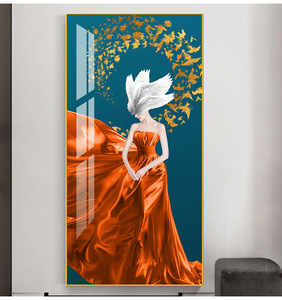 Modern Galleries and Salons Lobby Aisle <strong>Abstract</strong> 3d <strong>Women</strong> Decorative Wall <strong>Painting</strong> with Frame - Product Image 4