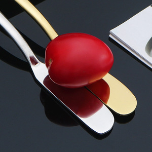 Cuchillo para Mantequilla French Moonlight, el Más Vendido, de Acero Inoxidable con Recubrimiento PVD, para Servir Comida Occidental, Mermelada y <span class=keywords><strong>Queso</strong></span> - Product Image 4