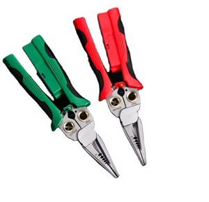 8-in-1 9inch Industrial Grade Electrician Pliers TPR <b>Long</b> <b>Nose</b> Stripping Clamp DIY Grip Serrated Stainless Steel Jaw Surface OEM - Product Image 2