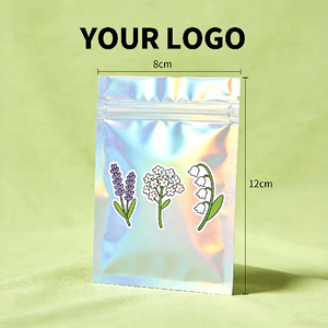 Digit Print <strong>Bags</strong> Cute Holographic <strong>Rainbow</strong> Three Side Seal <strong>Bag</strong> for Kawaii Sticker Packaging With Strong Visual Appeal - Product Image 3