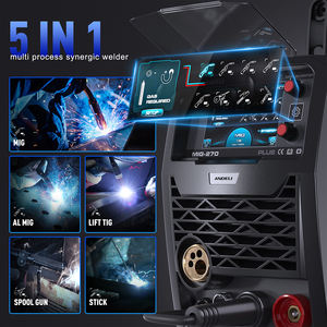 <span class=keywords><strong>ANDELI</strong></span> 2024 Nouveau LCD <span class=keywords><strong>MIG</strong></span>-270 <span class=keywords><strong>MIG</strong></span> ALUMINIUM <span class=keywords><strong>MIG</strong></span> MMA LIFT TIG Bobine Pistolet Machine À Souder - Product Image 6