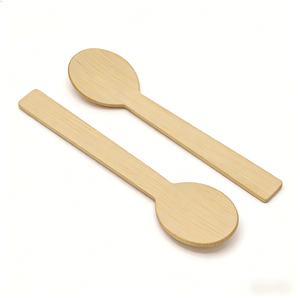 일회용 고급 대나무 밥주걱 일반 사이즈 중국 전통 대나무 숟가락 건강식당용 - Product Image 1