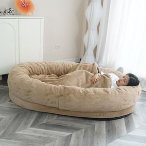 سرير كلب كبير للبشر على شكل كيس فاصوليا، سرير كلب كبير بحجم الإنسان للبالغين والحيوانات الأليفة، أريكة للنوم - Product Image 2