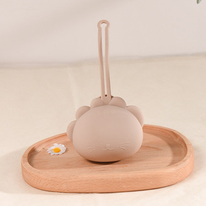 2024 nouvelle idée de produit sans BPA mignon Silicone <span class=keywords><strong>porte</strong></span>-sucette étuis de qualité alimentaire boîte de rangement conteneur pour salle de bain - Product Image 4