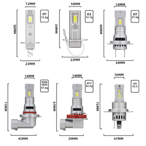 Bombilla de faro LED superbrillante de 50W, ajuste Universal para <span class=keywords><strong>Audi</strong></span> Q7 A6 CLA <span class=keywords><strong>A4</strong></span> XTS IX35 H11 Led 6000K, nueva luz azul, Color 3000K - Product Image 6