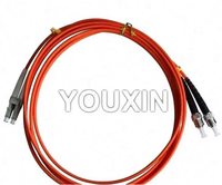 Cable de Fibra Óptica MM OM2 DX 50/125 LC ST, Conector de Fibra LC/UPC a ST/UPC OM2, Cable de Conexión de Fibra Óptica Multimodo Dúplex