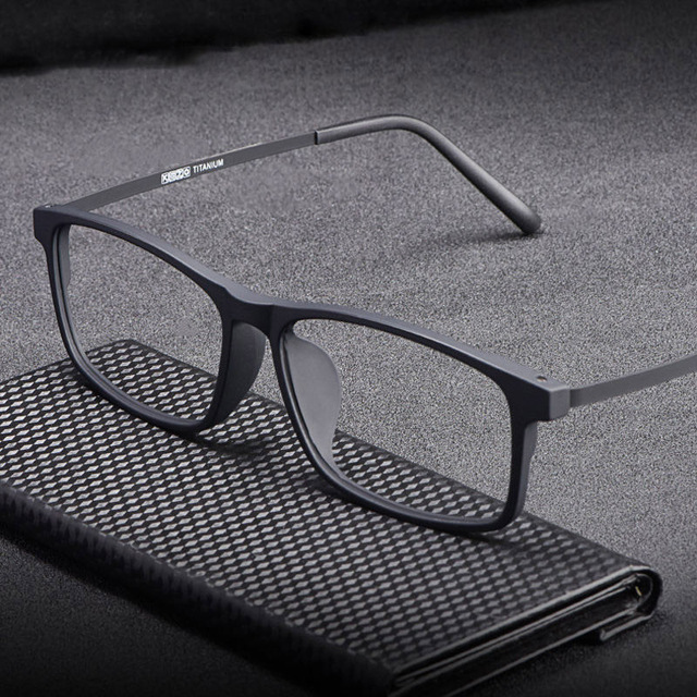 Pure Titanium Glasses Frame Men Women Ultra-light Comfortable Eyeglasses Frames Myopia Reading Optical Prescription Eyewear