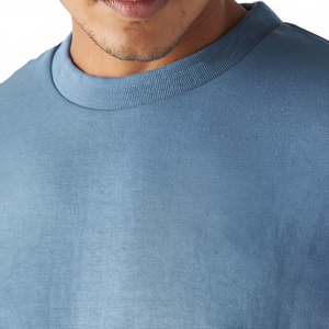 Camiseta 100% Algodón para Hombre, Corte Holgado, Fabricante OEM ODM al por Mayor, Impresión de Logotipo Personalizado, Alta Calidad - Product Image 2