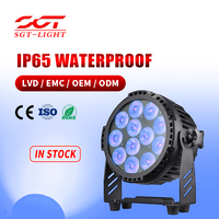 Nouvelle Projecteur LED d'extérieur 2026 Slim pour Événements en Parc, 12x10W RGBW 4-en-1 DMX512 IP65 Étanche 8 Canaux 2800-8500K