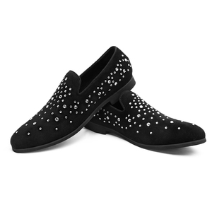 Zapatos de vestir informales para hombre, mocasines con remaches, sin cordones, planos, para fumar, B305 - Product Image 6