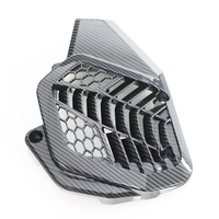 PCX 125/155 2018 Scooter motor parçaları için modifiye karbon Fiber Fairing radyatör kapağı