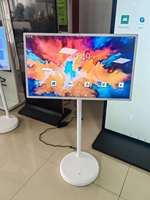 TV Layar Pintar 32 Inci Layar Portabel Incell Android 12 LCD Sentuh 1080p 128G Poster Digital Interaktif Rumah